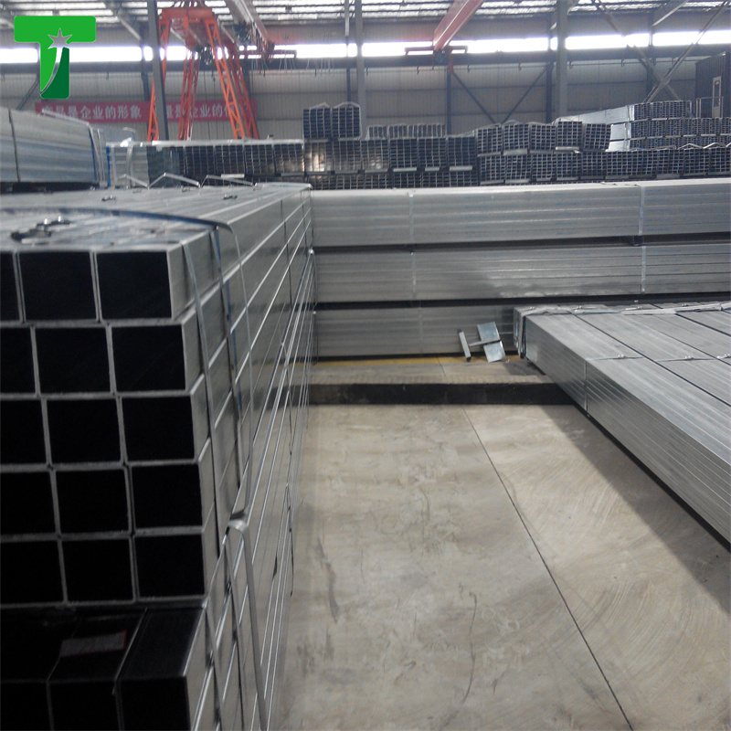 High quality Q235 Q345 6m 12m iron rectangular tube welded galvanized zinc square tube